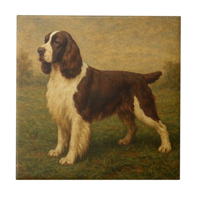 Englischer Springer Spaniel Fliese (Vorderseite)