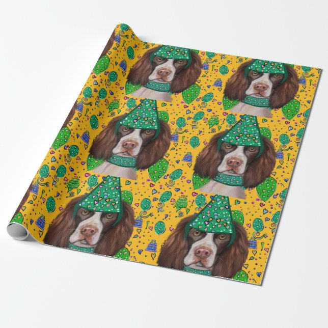 Englischer Springer Spaniel  Geschenkpapier (Ungerollt)