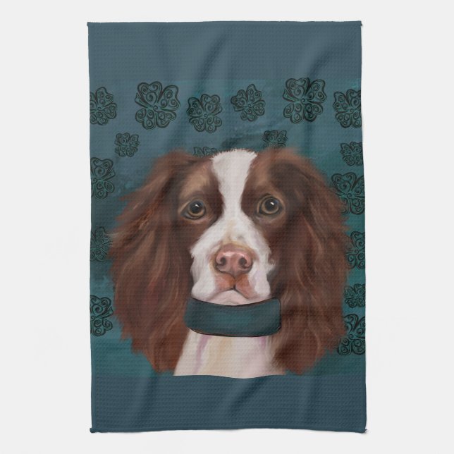 Englischer Springer Spaniel       Geschirrtuch (Vertikal)
