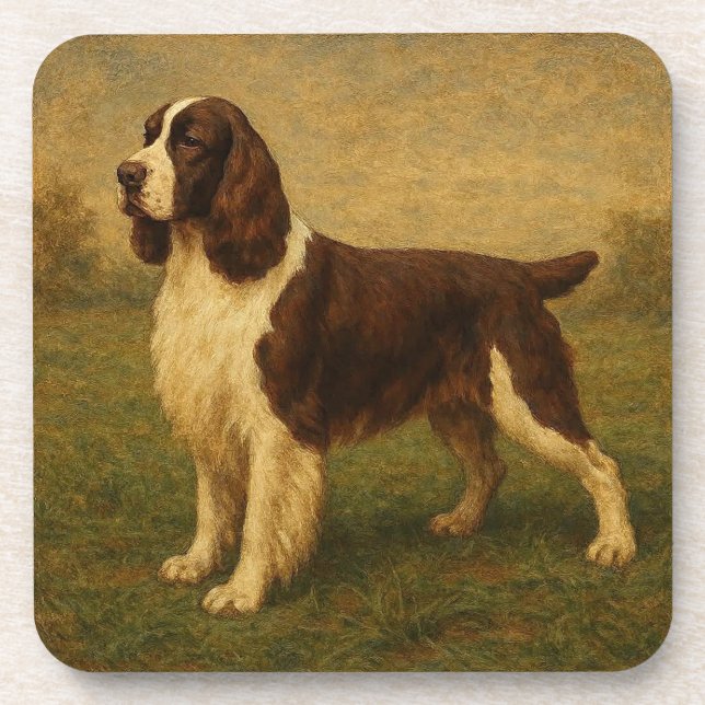 Englischer Springer Spaniel Getränkeuntersetzer (Vorderseite)