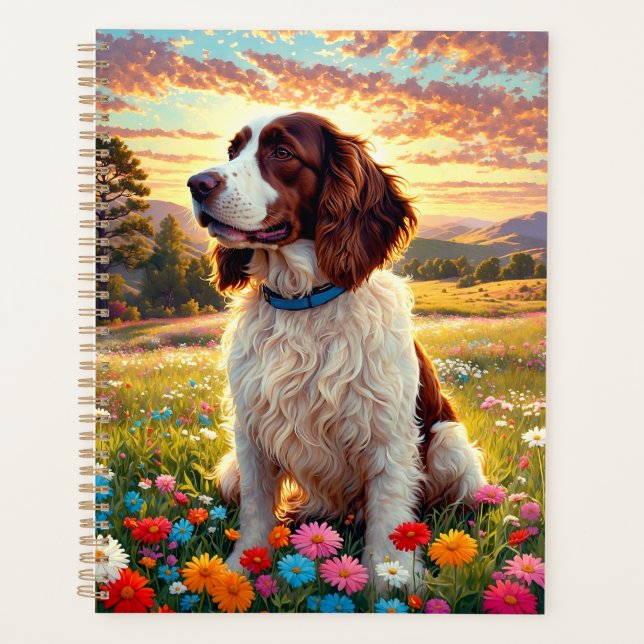 Englischer Springer Spaniel Hund Planer (Vorderseite)