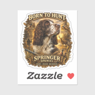 Englischer Springer Spaniel Jagdhund Aufkleber