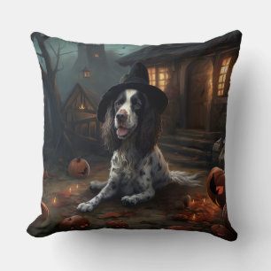 Englischer Springer Spaniel Kürbisse Halloween Gru Kissen