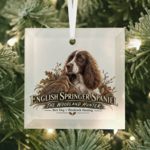 Englischer Springer Spaniel Ornament Aus Glas
