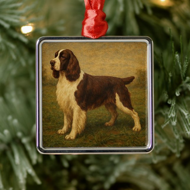 Englischer Springer Spaniel Ornament Aus Metall (Baum)
