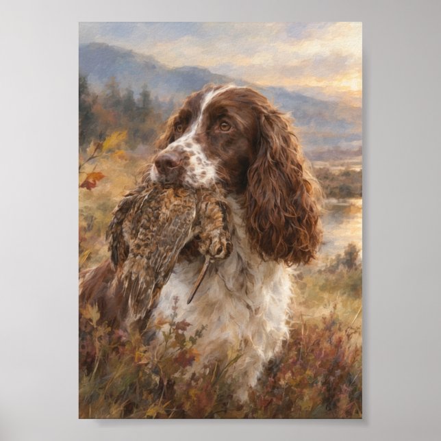 Englischer Springer Spaniel  Poster (Vorne)
