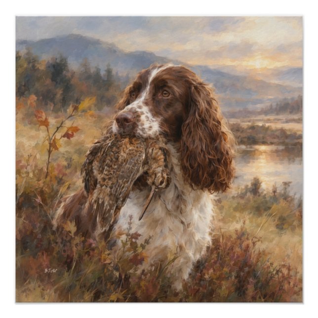 Englischer Springer Spaniel  Poster (Vorderseite)