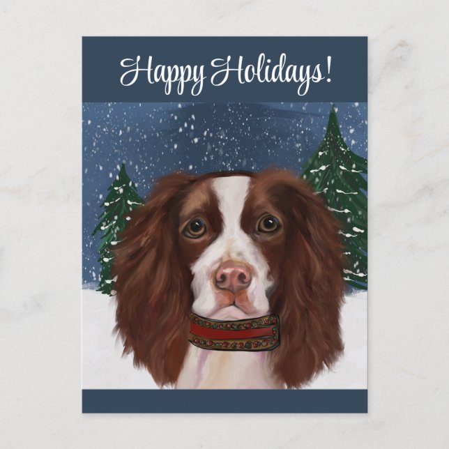 ENGLISCHER SPRINGER SPANIEL POSTKARTE (Vorderseite)