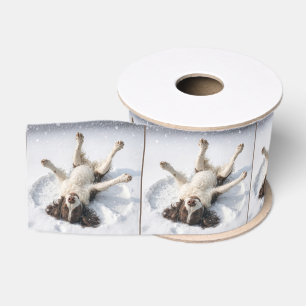 Englischer Springer Spaniel Schneehangel Ripsband
