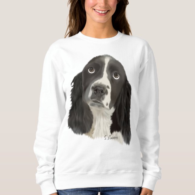 Englischer Springer Spaniel Welpe Sweatshirt (Vorderseite)