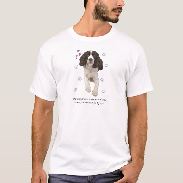 Englischer Springerspaniel-Hund T-Shirt (Vorderseite)