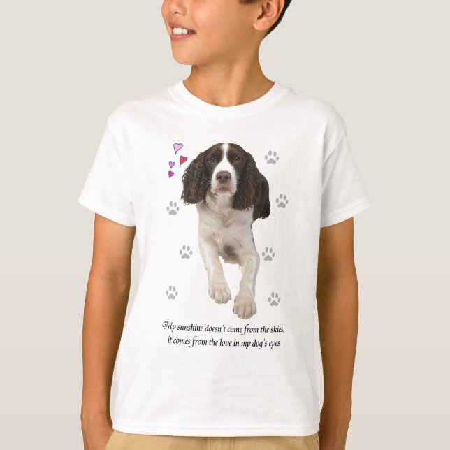 Englischer Springerspaniel-Hund T-Shirt (Vorderseite)