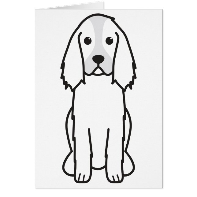 Englischer Springerspaniel-HundeCartoon (Vorne)