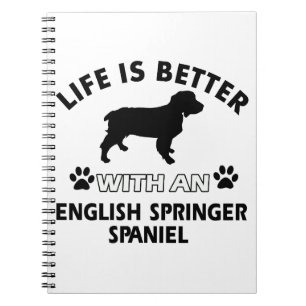 Englischer Springerspaniel-Hundezucht Notizblock