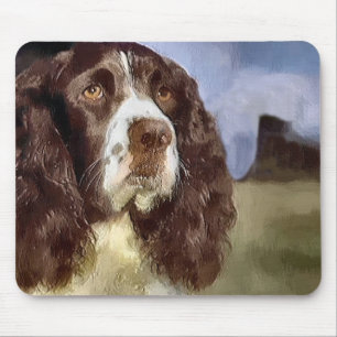 Englischer Springerspaniel-Kunst-Geschenke Mousepad