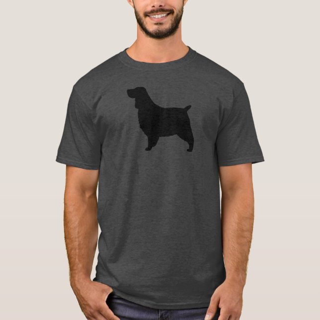 Englischer Springerspaniel-Silhouette T-Shirt (Vorderseite)