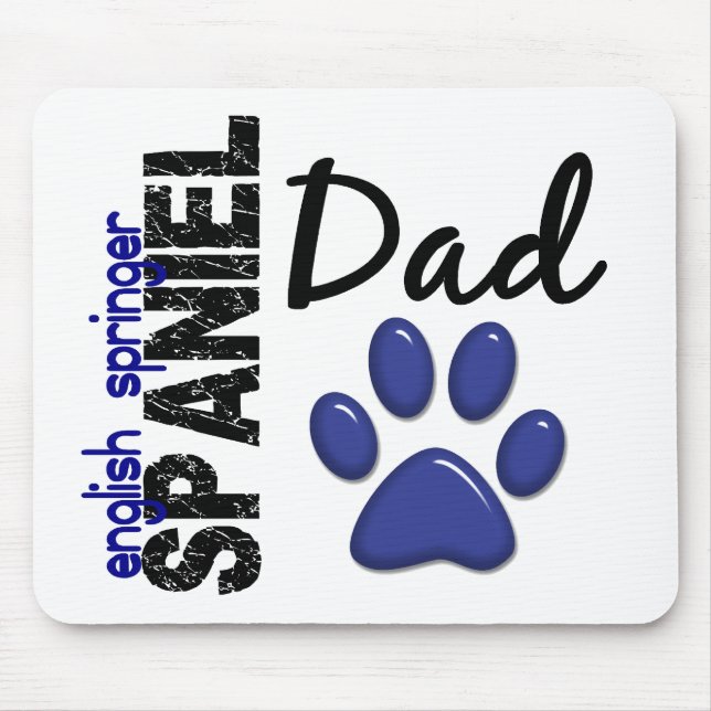 Englischer Springerspaniel-Vater 2 Mousepad (Vorne)