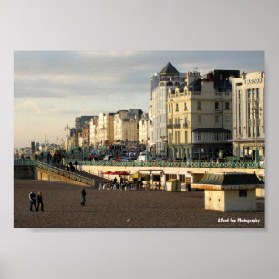 Englischer Strandnachmittag Poster