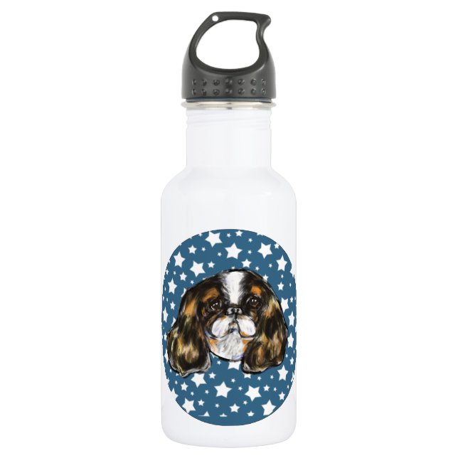ENGLISCHER TOY SPANIEL TRINKFLASCHE (Vorderseite)