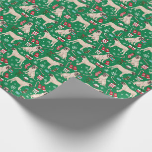 Englischer Weihnachtshund Geschenkpapier