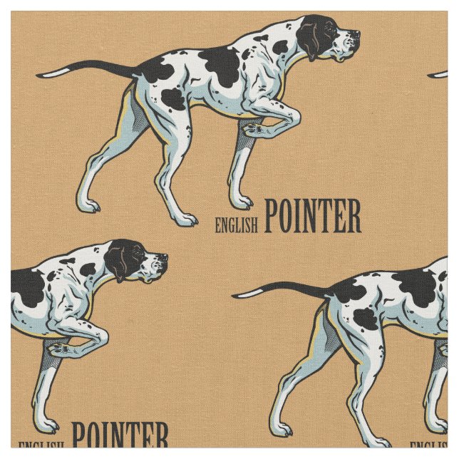 englischer Zeiger Stoff (Nahaufnahme)