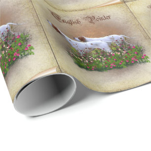 Englischer Zeiger Teppichposter Triptychon Acryl P Geschenkpapier