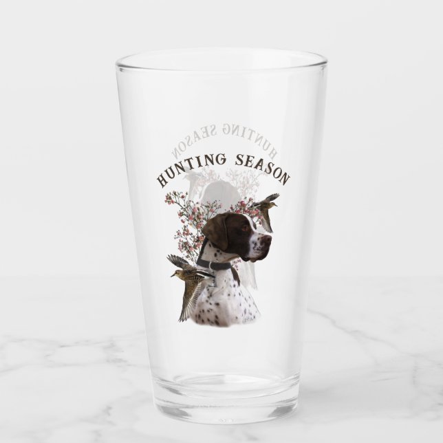 Englischer Zeiger, Vogeljagd Glas (Vorderseite)