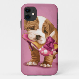 Englisches bulldg und Schuh iPhone 11 Hülle