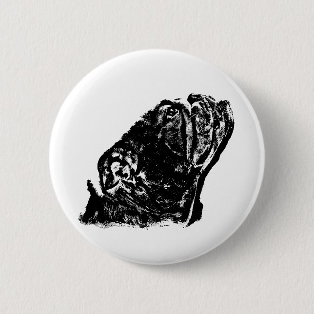 Englisches Bulldoggen-Abzeichen Button (Vorderseite)