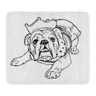 Englisches Bulldoggen-Schneidebrett Schneidebrett