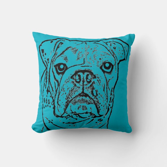 Englisches Bulldoggenkissen Kissen (Vorderseite)