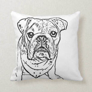 Englisches Bulldoggenkissen Kissen