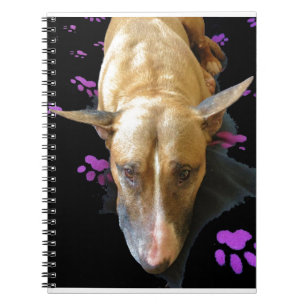 Englisches Bullterrier-Notizbuch Notizblock
