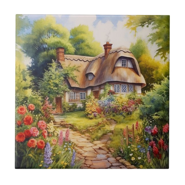Englisches Cottage Fliese (Vorderseite)