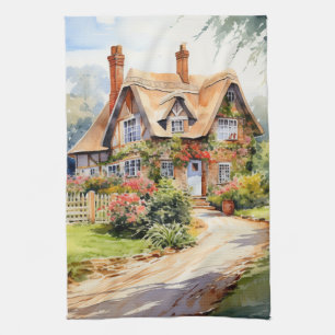 Englisches Cottage Geschirrtuch