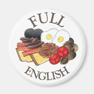 Englisches Frühstück UK British Dining Room Pub Magnet