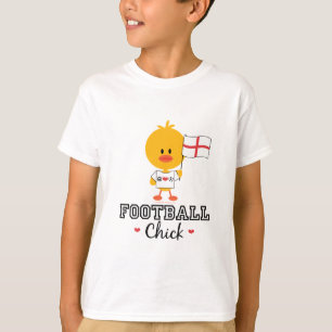 Englisches Fußball-Fußball-Küken scherzt T - Sh T-Shirt