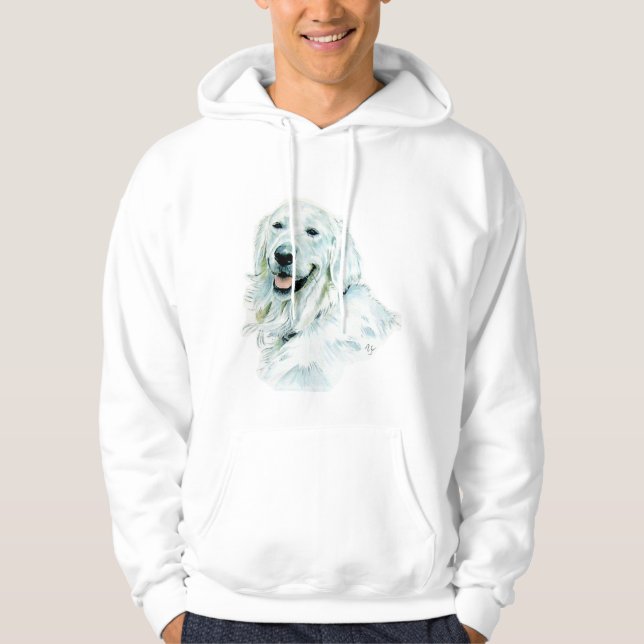 Englisches golden retriever-Sweatshirt Hoodie (Vorderseite)