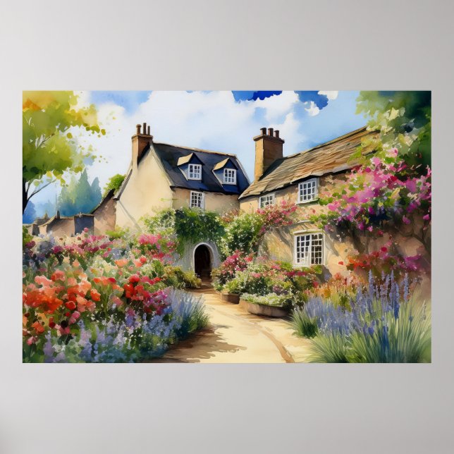 englisches Village Poster (Vorne)