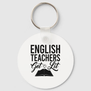 Englischlehrer bekommen Lit Schlüsselanhänger
