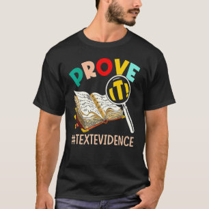 ENGLISCHLEHRER Beweisen Sie Es Textbeweis T-Shirt