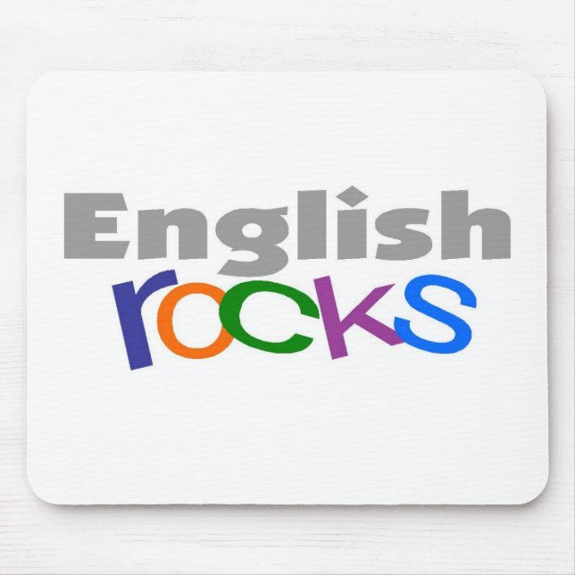 Englischlehrer-"englische Felsen-" Geschenke Mousepad (Vorne)