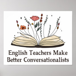 Englischlehrer machen den Dialog besser Poster