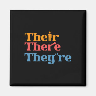 Englischlehrer Their There Theyre Lustige Grammati Magnet