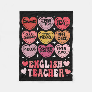 Englischlehrer Valentinstag Grammatik Ela Lehrer Fleecedecke