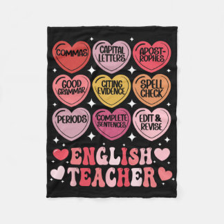 Englischlehrer Valentinstag Grammatik Ela Lehrer Fleecedecke