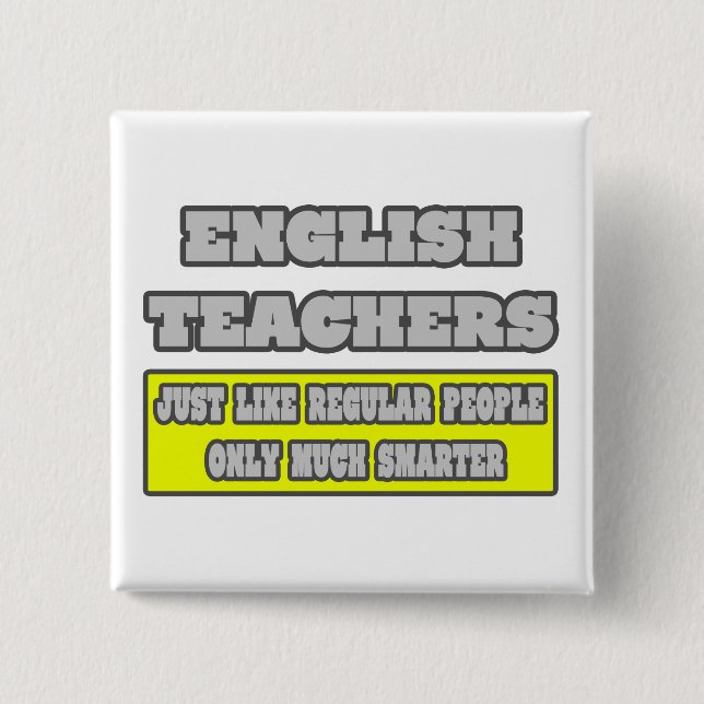 Englischlehrer ...viel schlauer button (Vorderseite)