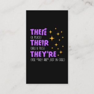 Englischlehrer Visitenkarte