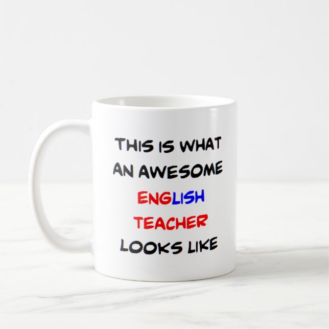 Englischlehrerin, phantastisch kaffeetasse (Links)