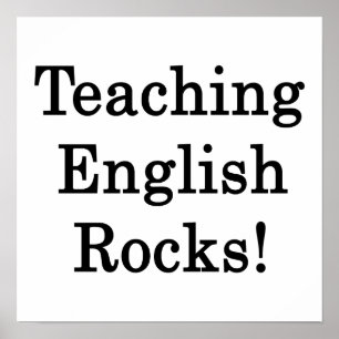 Englischrocks lehren poster
